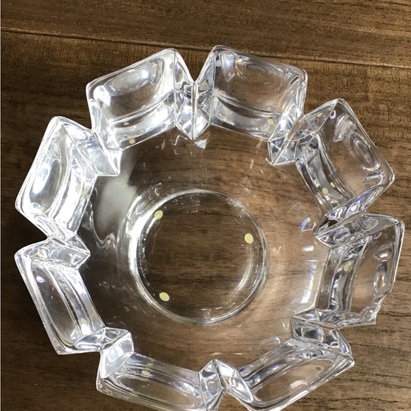 Vintage Orrefors Sweden Corona Crystal Bowl by Lars Hellsten - Picture 4 of 7